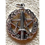 Pendant Silver Witches Athame